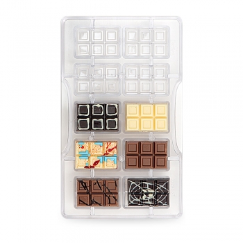 Professional Chocolate Mould - Classic Chocolate Bar Mini